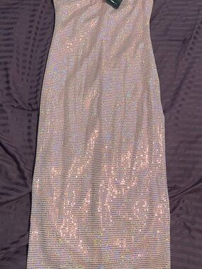 Sequin Dress in Light Pink